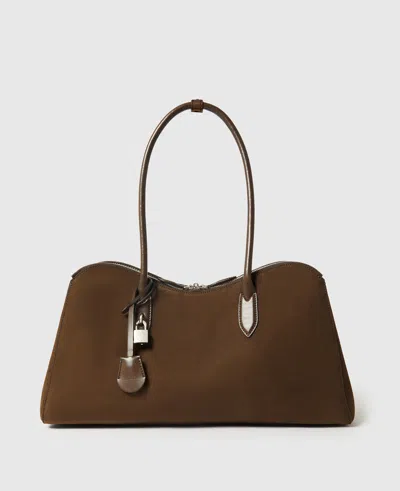 Stella Mccartney Ryder Suede Tote Bag In Brown