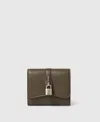 Stella Mccartney Ryder Trifold Wallet In Green