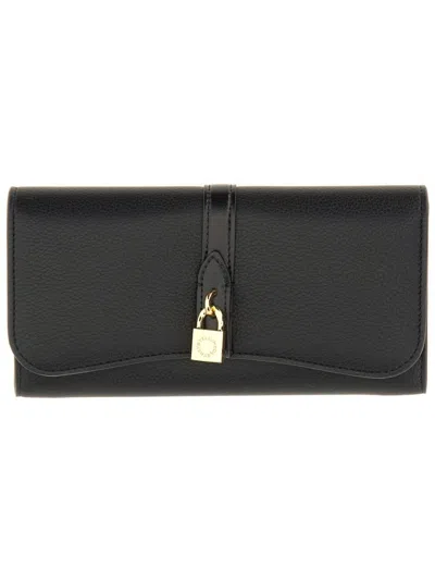 Stella Mccartney "ryder" Wallet With Flap In Black