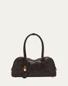 Stella Mccartney Womens Chocolate Brown Stella Ryder Faux-leather Shoulder Bag In Chocolate Brown