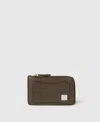 Stella Mccartney Ryder Zip Cardholder In Green
