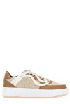 Stella Mccartney Stella Mc Cartney Two Tone Alter Mat And Canvas S Wave 1 Sneakers In White