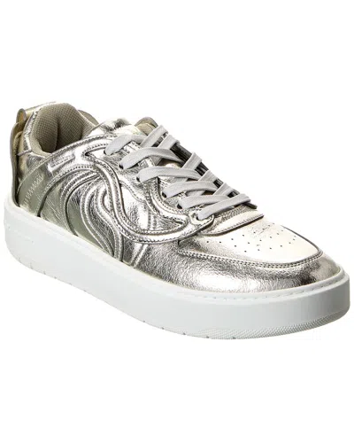 Stella Mccartney S-wave 1 Wrinkly Sneaker In Silver
