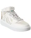 Stella Mccartney Vegan Leather S-wave High-top Sneakers In White
