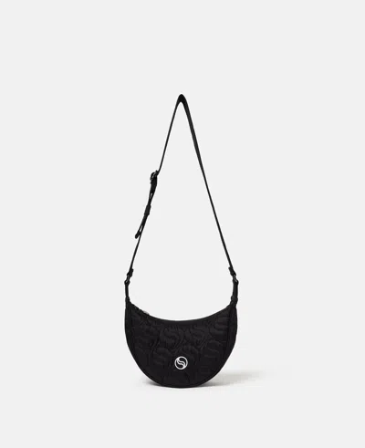 Stella Mccartney S-wave Crossbody Bag In Black