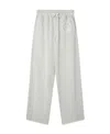 Stella Mccartney S-wave Drawstring Organic Cotton Track Pants In White