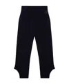 Stella Mccartney S-wave Knitted Casual Pants In Black