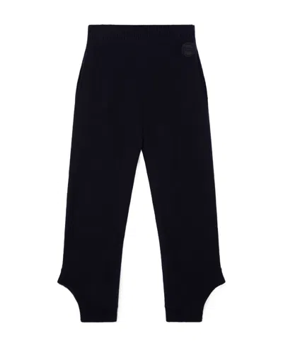 Stella Mccartney S-wave Knitted Casual Pants In Black