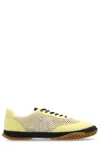 Stella Mccartney Yellow S-wave Sport Mesh Paneled Sneakers In Giallo