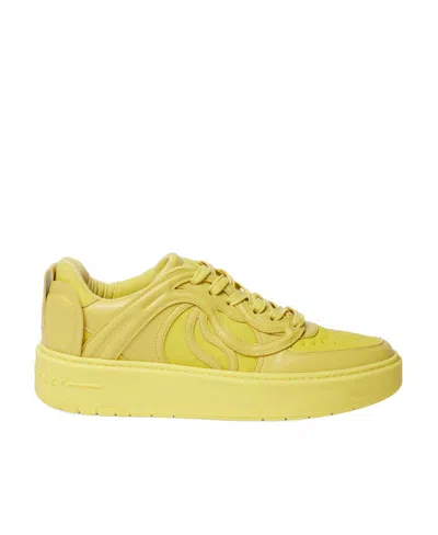 Stella Mccartney S-wave Lace-up Sneakers In Yellow