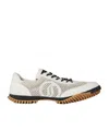Stella Mccartney S-wave Sport Kneet Mesh Sneakers Grey Stone In White