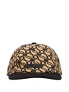 Stella Mccartney S-wave Monogram Baseball Cap In Neutral