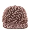 Stella Mccartney S-wave Monogram Jacquard Baseball Cap In Red