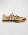 Stella Mccartney S-wave Sport Mesh Panelled Sneakers In Beige Grey