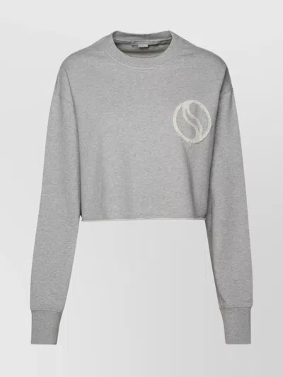 STELLA MCCARTNEY 'S-WAVE' ORGANIC COTTON SWEATSHIRT