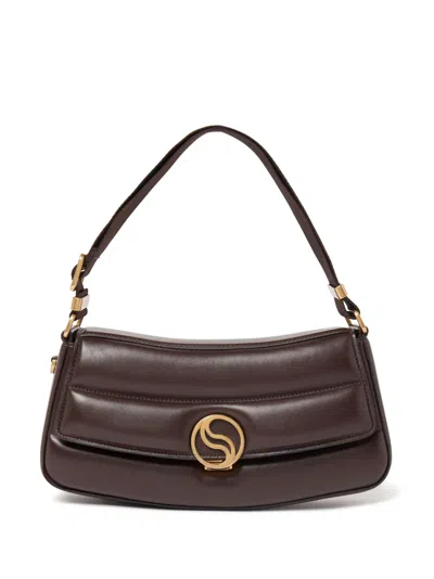 Stella Mccartney S-wave Padded Shoulder Bag In Brown