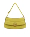 Stella Mccartney Lemon Green S-wave Shoulder Bag In Yellow