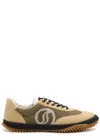 Stella Mccartney S-wave Sport Mesh Panelled Sneakers In Beige