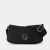 Stella Mccartney S-wave Small Hobo Bag -  -  Black - Leather Vegan In Black
