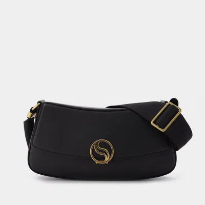 Stella Mccartney S-wave Small Hobo Bag -  -  Black - Leather Vegan