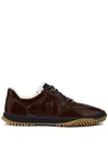 Stella Mccartney S-wave Sport Panelled Sneakers In 褐色