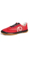 Stella Mccartney S-wave Sport Mesh Panelled Sneakers In Red/ecru