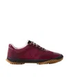 Stella Mccartney Burgundy S-wave Sport Mesh Paneled Sneakers In Brown
