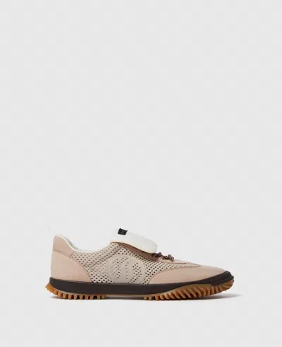 Stella Mccartney S-wave Sport Mesh-paneled Trainers In Pink Beige