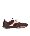 Stella Mccartney S-wave Sport Alter Mat And Mesh Sneakers Wine In Burgundy