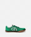 Stella Mccartney S-wave Sport Mesh Panelled Sneakers In Green