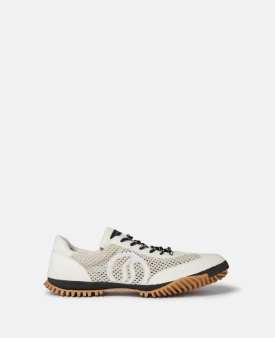 Stella Mccartney S-wave Sport Mesh Panelled Trainers In Pure  White