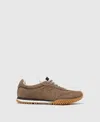 Stella Mccartney S-wave Sport Paneled Sneakers In Brown