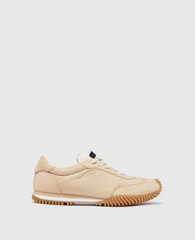 Stella Mccartney S-wave Sport Paneled Sneakers In Cream