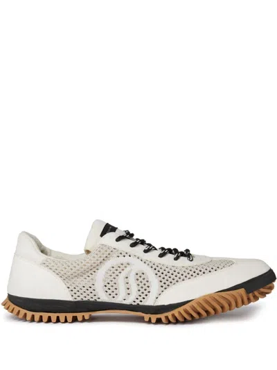 Stella Mccartney S-wave Sport Mesh Panelled Sneakers In Pure  White