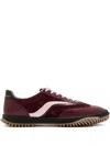 Stella Mccartney S-wave Sport Alter Mat And Mesh Sneakers Wine In Burgundy