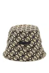 Stella Mccartney S-wave Woven Straw Bucket Hat In Multicolor