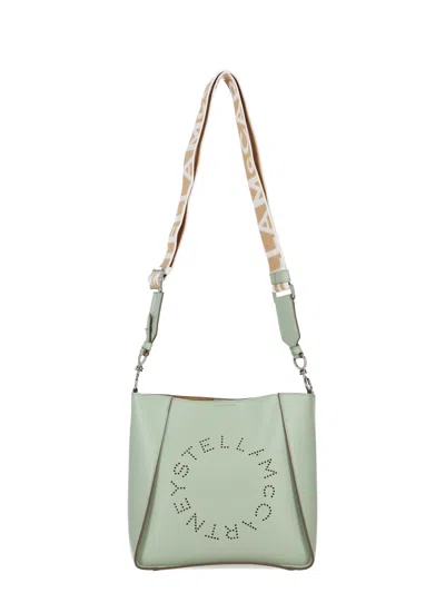 Stella Mccartney Stella Mc Cartney Logo Crossbody Bag In Green