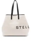 Stella Mccartney Logo-print Detachable-purse Bag In Neutrals