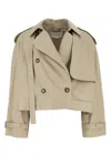 Stella Mccartney Sand Cotton Trench Coat