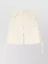 Stella Mccartney Side Lace-up Detailed Twill Shorts