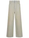 Stella Mccartney Sand Overdyed Wide Leg Jeans