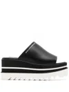 Stella Mccartney Black Sneak-elyse Platform Mules