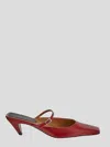 Stella Mccartney Elsa Pointed Slingback Pumps In Love Red