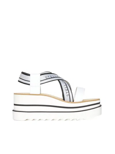 Stella Mccartney Sneakelyse Canvas And Alter Nappa Sandals In White