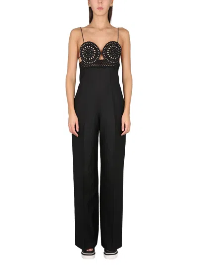 Stella Mccartney Sangallo Bustier Jumpsuit In Black