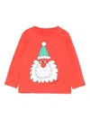 Stella Mccartney Santa-print Long-sleeve T-shirt In Red
