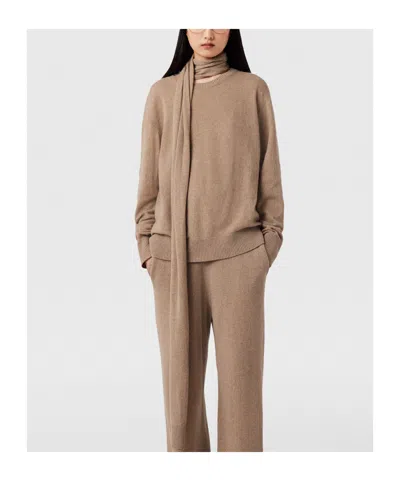 Stella Mccartney Sash-detailed Crewneck Jumper In Brown