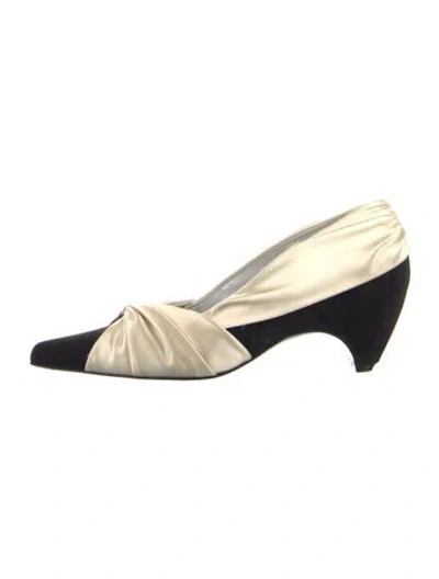Pre-owned Stella Mccartney Satin D'orsay Pumps In Multi