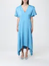 Stella Mccartney Satin Dress In Blue