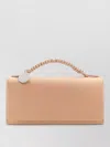 Stella Mccartney Satin Falabella Shoulder Bag Rectangular Top Handle In Neutral